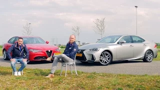 ANWB Dubbeltest Alfa Romeo Giulia vs. Lexus IS300h 2017