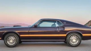 Purple Haze Factory purple 1969 Ford Mustang Mach 1