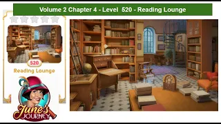 June's Journey - Volume 2 - Chapter 4 - Level 520 - Reading Lounge (Complete Gameplay, in order)