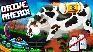 That COW DOESN't give MILK! Battle with the HORNED BOSS for a COOL CAR New Mode in Drive Ahead