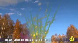 Дневной салют Заря Востока (1,5 дюйма на 36)