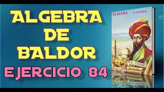 Algebra de Baldor Desde Cero - Ejercicio 84