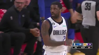 Kyrie Irving shocked the entire Lakers arena with this unexpected long 3 pointer for Mavs