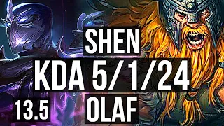 SHEN vs OLAF (TOP) | 5/1/24, 500+ games | KR Master | 13.5