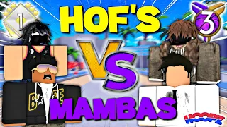 HOF'S VS MAMBAS SHOWDOWN! (ROBLOX HOOPZ)