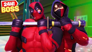 Ich tue so als wäre ich DEADPOOL der BOSS für 24 STUNDEN... in Fortnite Deutsch