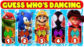GUESS WHO'S DANCING | Teenage Mutant Ninja Turtles, Super Mario Bros, Sonic, Spider Man