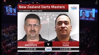 2019 New Zealand Darts Masters Round 1  G.Anderson vs Puha