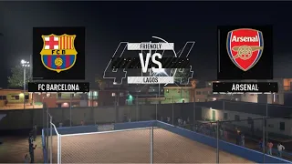 FC Barcelona vs Arsenal | 4V4 RUSH | Volta Football | Lagos |  FIFA 22 | PS4 | HD