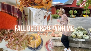 FALL COTTAGE DECORATE WITH ME PART 2 | How to create a cozy autumn living room 🍂☕️