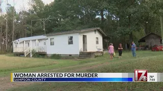 Sampson County woman arrested for murder