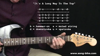 "It's A Long Way To The Top" by ACDC : 365 Riffs For Beginning Guitar !!