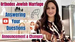 Answering Your Questions ||Orthodox Sephardic Jewish Marriage || YouTube Announcement @SonyasPrep