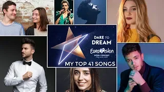 Eurovision 2019 - My top 41 /+Comments