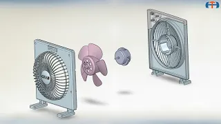 Small Table Fan Motion - Mô Phỏng Máy Quạt Để Bàn