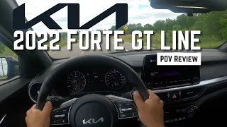 2022 Kia Forte GT Line Test Drive // POV Compact Sedan [4k]