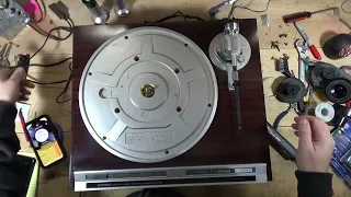 Pioneer PL 707 Turntable Repair Part 3 - Spindle Service, Speed Adjustment, and Wrap Up
