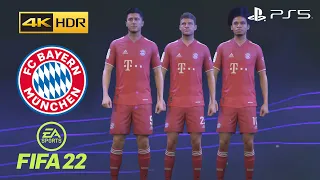 FIFA 22 PS5 - Bayern München - Game Faces - 4K 60FPS HDR Gameplay
