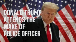 Watch live: Former US President Donald Trump to attend the wake of New York police officer