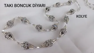 BONCUKTAN KOLAY TOP KOLYE YAPIMI / EASY BALL NECKLACE WITH BEADS/ DİY