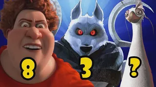 TOP 10 - MELHORES VILÕES da DREAMWORKS!