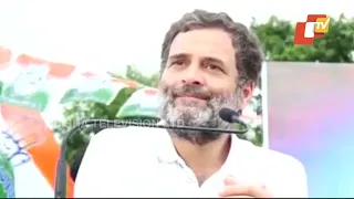 Congress leader Rahul Gandhi addresses public rally during Bharat Jodo Yatra in Karnataka’s Mandya