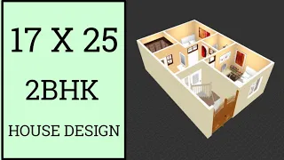 17 X 25 House Plan ll 425 Sqft Small House Plan ll 17 X 25 Home Design ll 17 X 25 Ghar Ka Naksha