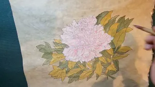 모란도 한송이 초보그리기.  따라하기 쉬운 꽃그리는 방법. 내가 그린그림 집꾸기