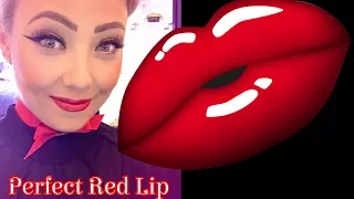 The Perfect - WATERPROOF - KISS PROOF - 24 Hour Wear - RED LIP!