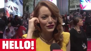 Emma Stone, Andrew Garfield & Jamie Foxx chat to HELLO! at Amazing Spider-Man 2 world premiere
