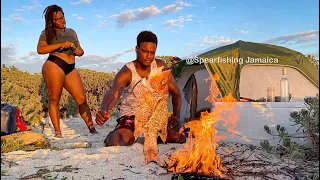 Remote Island Camping & Spearfishing For Food | Catch N Cook