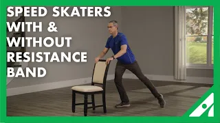 Speed Skaters With & Without Resistance Band – Your Exercise Solution (YES)