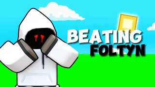So I 1v1ned @FoltynFamily in Roblox Bedwars…