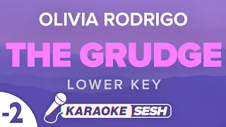 Olivia Rodrigo - the grudge (Lower Key) Karaoke