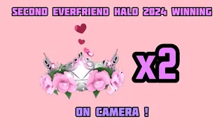 I WON THE EVERFRIEND HALO 2024 FOR THE SECOND TIME ON CAMERA !! Roblox Royale High