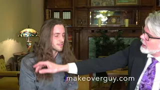 Sexy Man Cuts Off Long Hair and Feels More Confident - A MAKEOVERGUY Makeover