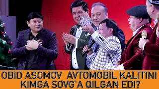 Obid Asomov avtomobil kalitini kimga sovg`a qilgan edi?