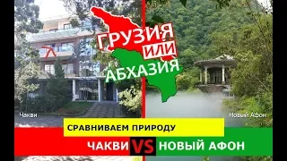 Грузия или Абхазия 🌞  Сравниваем природу. Чакви и Новый Афон