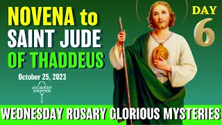 Novena to St. Jude Day 6 Wednesday Rosary ᐧ Glorious Mysteries of Rosary 💚 October 25, 2023