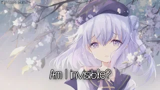 Nightcore - Invisible || Lyrics