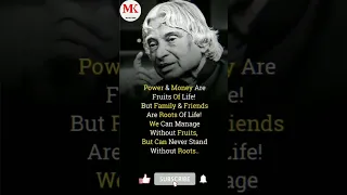 Power & Money Are... || Best Quotes By Abdul Kalam || #shorts #shortsyoutube #motivation