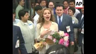 PHILIPPINES: MANILA: MEXICAN ACTRESS THALIA RETURNS FOR A 2 DAY CONCERT