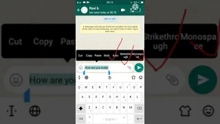 HOW TO BOLD TEXT IN WHATSAPP||WHATSAPP HACK TIP AND TRICK #shorts#ytshorts