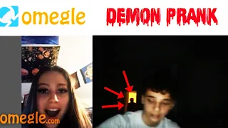 DEMON CAUGHT ON CAMERA WHILE ON OMEGLE PRANK!!! (Omegle Prank)