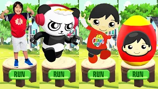 Tag with Ryan vs Combo Panda vs Red T-Shirt Ryan - All Characters Unlocked All Costumes All Vehicles