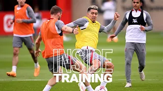 Inside Training: Exciting rondos, boss goals and more ahead of final home game