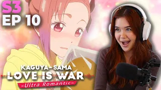 ISHIGAMI DID IT?!? | Kaguya-sama: Love Is War ULTRA ROMANTIC Season 3 Episode 10 Reaction