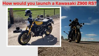 (F) How would you launch a Kawasaki Z900RS at the drag strip?