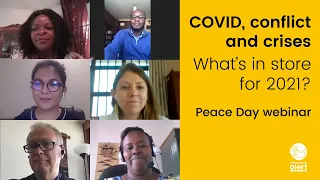 Webinar: COVID, conflict and crises - what’s in store for 2021?