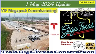 VIP Megapack Event! S Extension Major Progress & Cybertrucks!1 May 2024 Giga Texas Update (07:35AM)